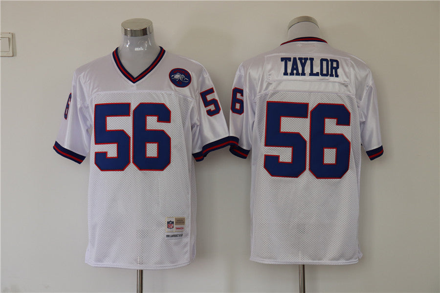 Men's New York Giants Lawrence Taylor Mitchell & Ness White Legacy Replica jersey