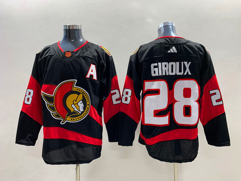 Men's Ottawa Senators Claude Giroux #28 Black Player Game jersey