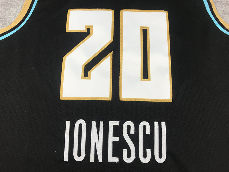 Men's New York Liberty Sabrina Ionescu #20 Black Basketball Jersey
