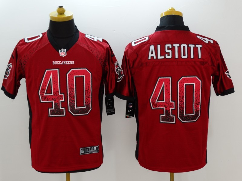 Men's Tampa Bay Buccaneers Mike Alstott #40 Red Game jersey