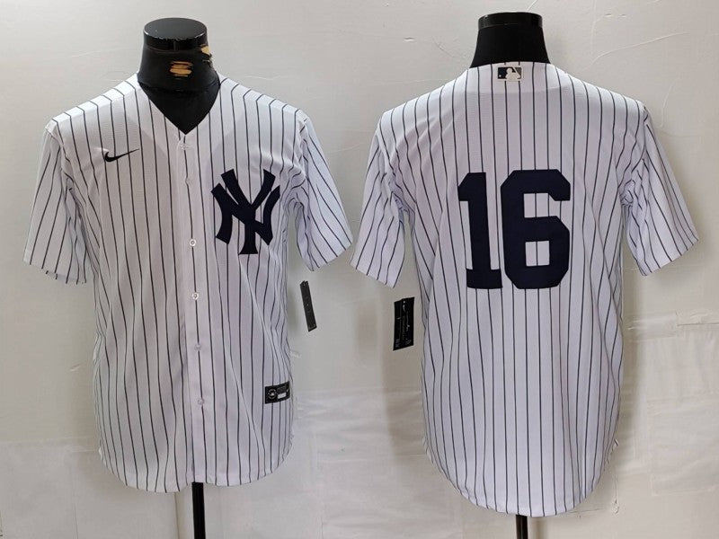 Men's New York Yankees Whitney Ford #16 White Replica Player Name jersey