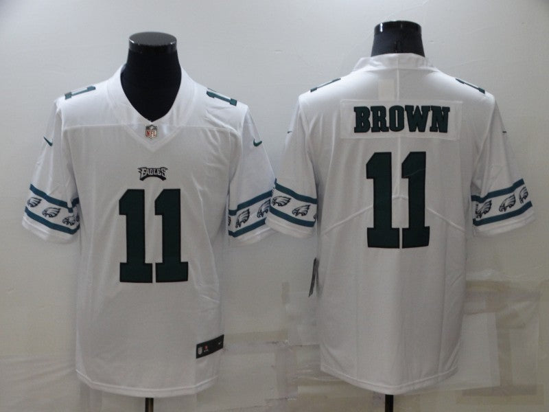 Men's Philadelphia Eagles A.J. Brown #11 White Player jersey