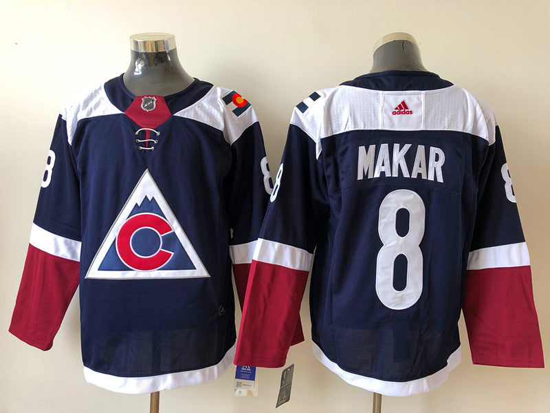 Men's Colorado Avalanche Cale Makar #8 Navy Breakaway Player jersey