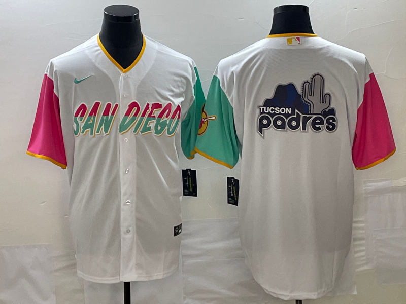 Men's San Diego Padres White City Connect Replica Team jersey