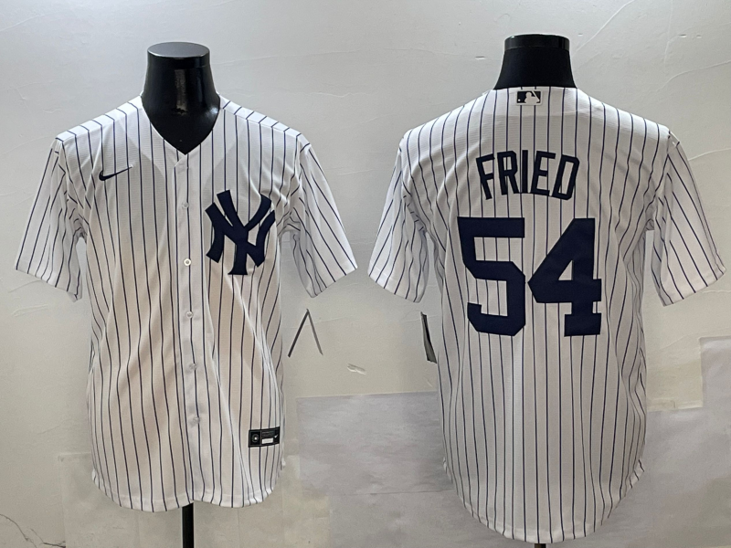 Men's New York Yankees Max Fried #54 White Home Limited Player jersey
