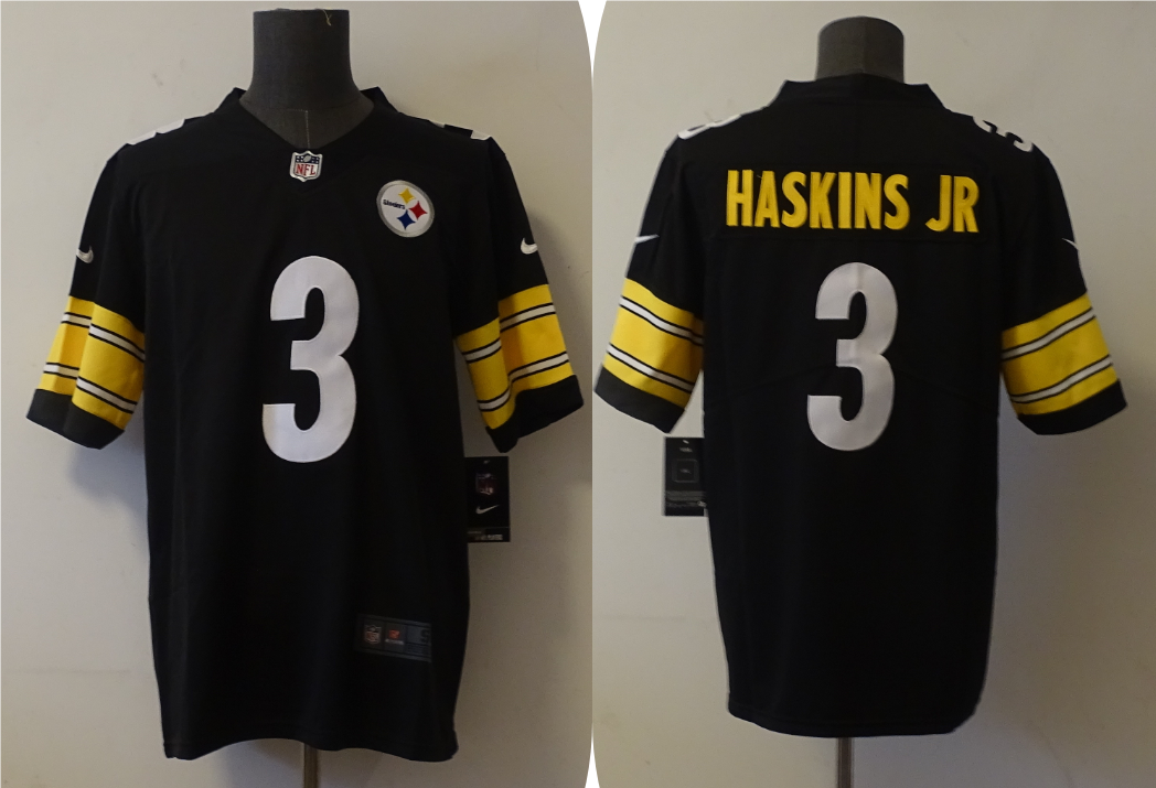 Men's Pittsburgh Steelers Dwayne Haskins Jr. #3 Black Game jersey