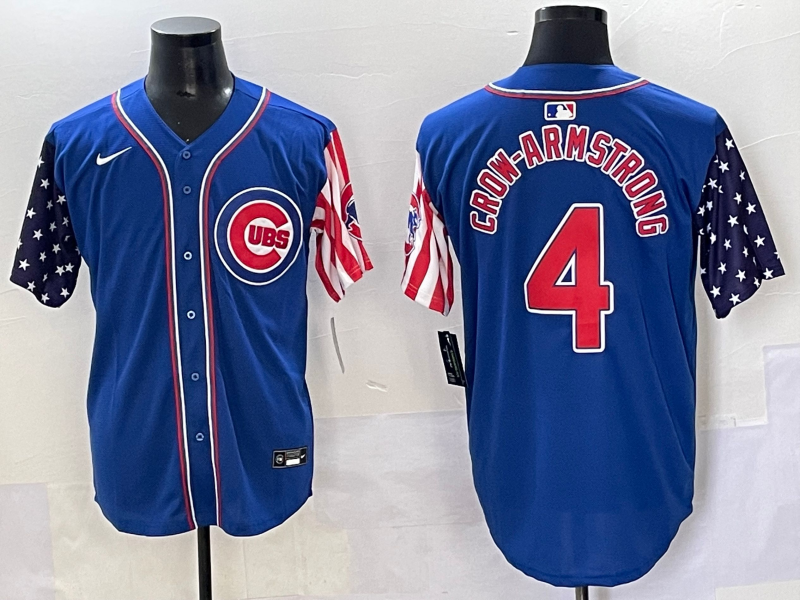 Men's Chicago Cubs Pete Crow-Armstrong #4 Royal Alternate Limited Player Jersey