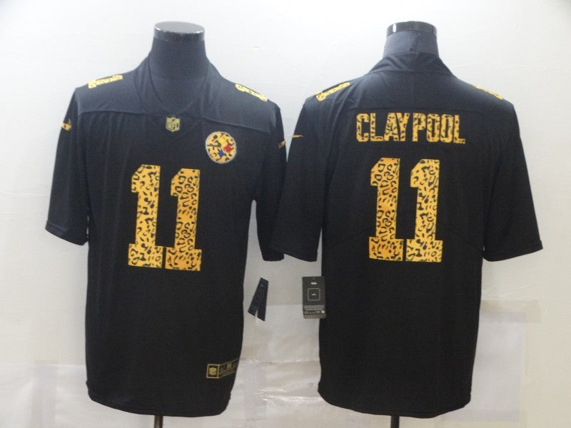 Men's Pittsburgh Steelers Chase Claypool #11 Black Game jersey