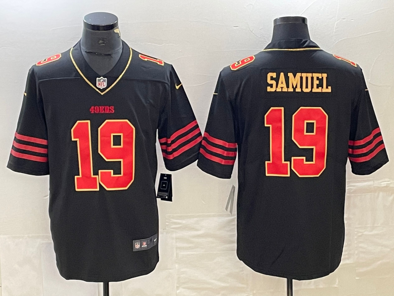 Men's San Francisco 49ers Deebo Samuel #19 Black Vapor F.U.S.E. Limited jersey