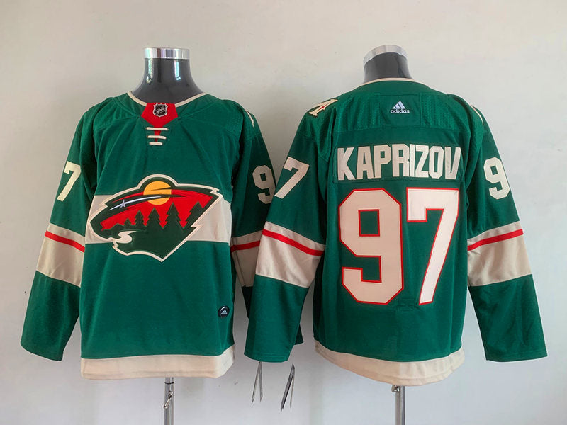 Men's Minnesota Wild Kirill Kaprizov #97 Green Home Breakaway Player jersey