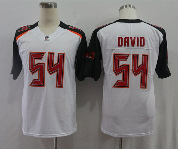 Men's Tampa Bay Buccaneers Lavonte David #54 White Game jersey