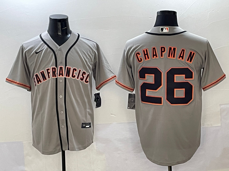 Men's San Francisco Giants Matt Chapman #26 Gray Limited Player Jersey
