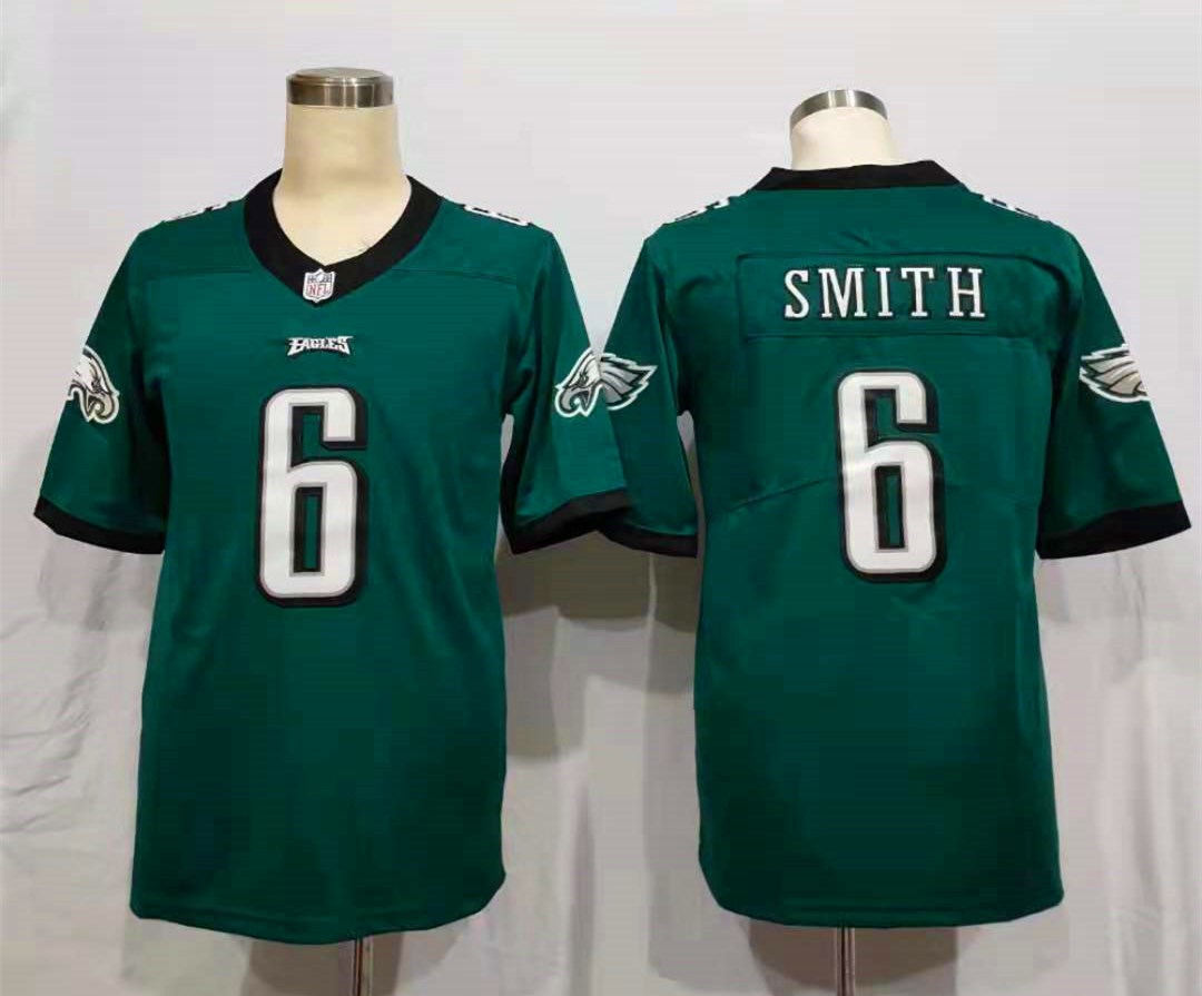 Men's Philadelphia Eagles DeVonta Smith #6 Midnight Green Game jersey