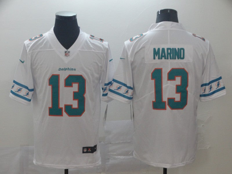 Men's Miami Dolphins Dan Marino #13 White Player Game jersey