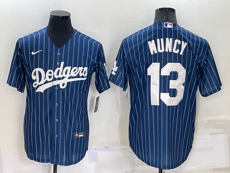 Men's Los Angeles Dodgers Max Muncy #13 Blue Authentic Game jersey