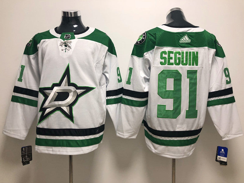 Men's Dallas Stars Tyler Seguin #91 White Breakaway Player jersey