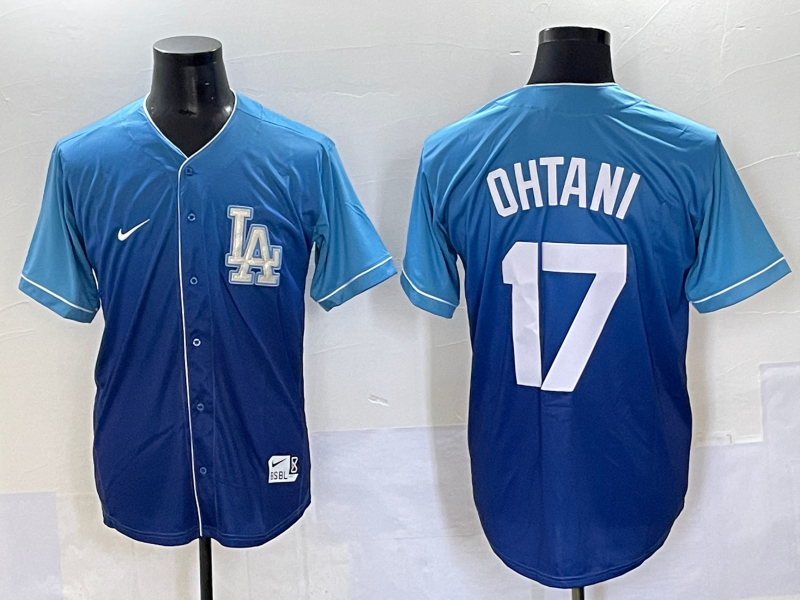 Men's Los Angeles Dodgers Shohei Ohtani #17 Blue Team Player Jersey
