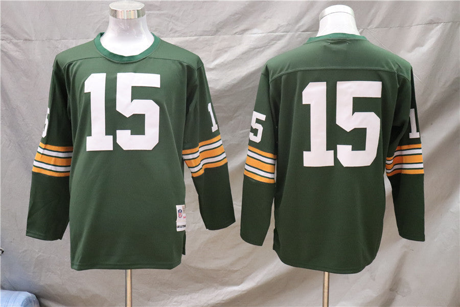 Men's Green Bay Packers Bart Starr Mitchell & Ness Green Legacy Replica Player jersey