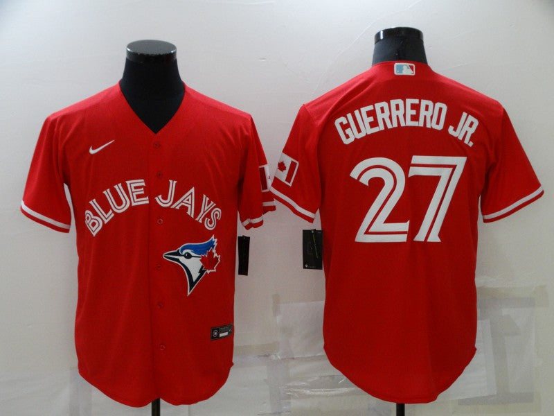 Men's Toronto Blue Jays Vladimir Guerrero Jr. #27 Red Replica Baseball jersey
