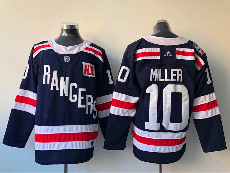 Men's New York Rangers J.T. Miller #10 Navy Player Game jersey