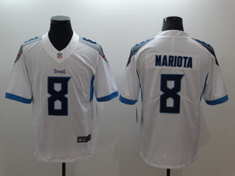 Men's Tennessee Titans Marcus Mariota #8 White Game Player jersey