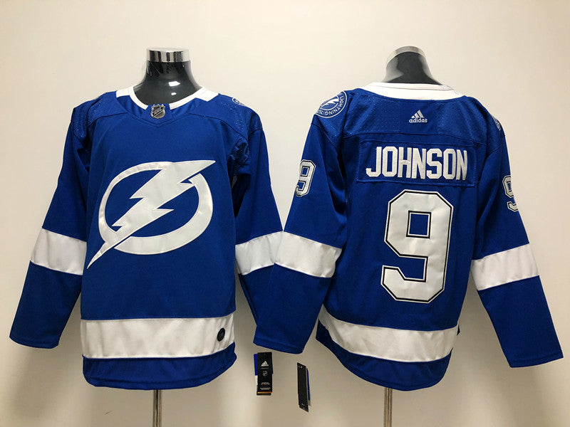 Men's Tampa Bay Lightning Tyler Johnson #9 Blue Player jersey