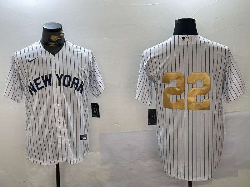 Men's New York Yankees Juan Soto #22 White Game jersey