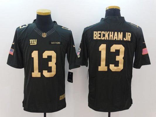 Men's New York Giants Odell Beckham Jr. #13 Black Player Game jersey