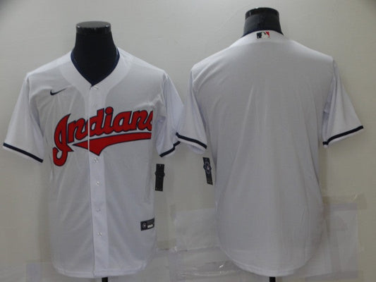 Men's Cleveland Guardians White Home Blank Replica jersey