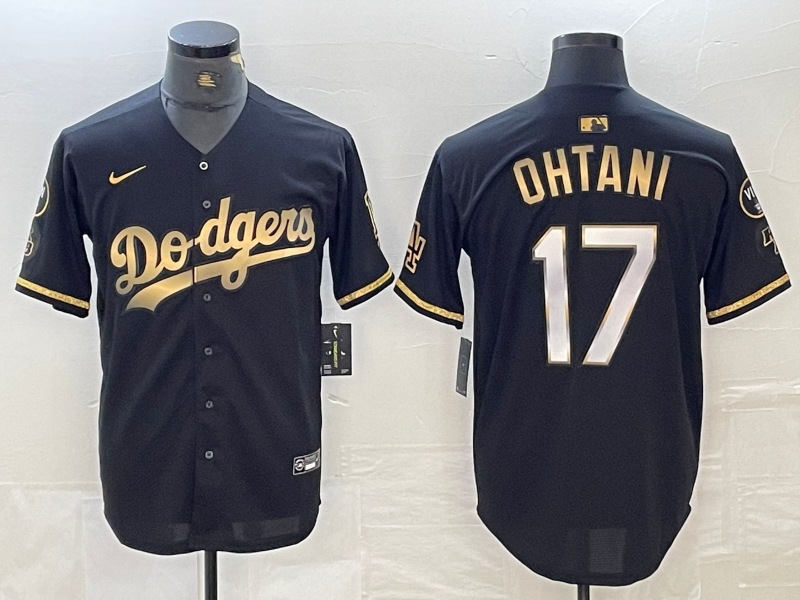 Men's Los Angeles Dodgers Shohei Ohtani #17 Black Limited Game jersey