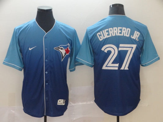 Men's Toronto Blue Jays Vladimir Guerrero Jr. #27 Blue Stitched jersey