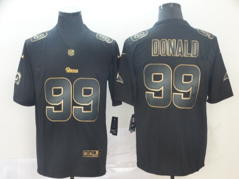 Men's Los Angeles Rams Aaron Donald #99 Black Player jersey