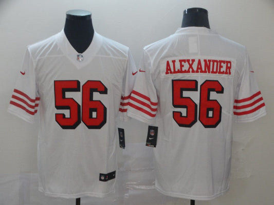 Men's San Francisco 49ers Kwon Alexander #56 White Game Player jersey