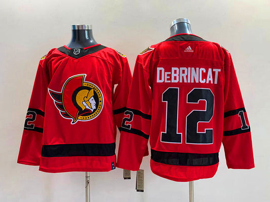 Men's Ottawa Senators Alex DeBrincat #12 Red Player Game jersey