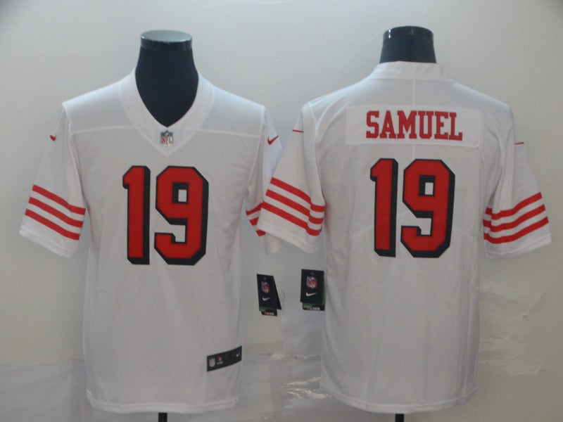Men's San Francisco 49ers Deebo Samuel #19 White Game Player jersey