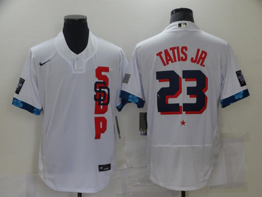 Men's San Diego Padres Fernando Tatis Jr. #23 White ALL STAR Player jersey