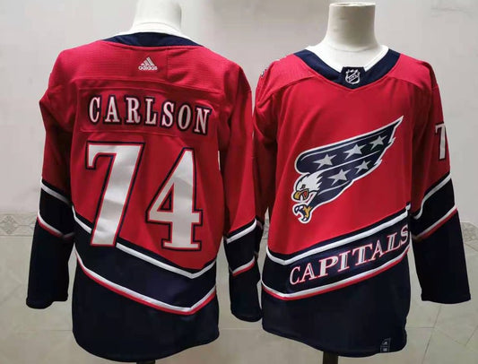 Men's Washington Capitals John Carlson #74 Red Home Breakaway jersey