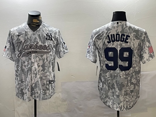 Men's New York Yankees Aaron Judge #99 Arctic Camo 2024 Salute to Service Limited jersey