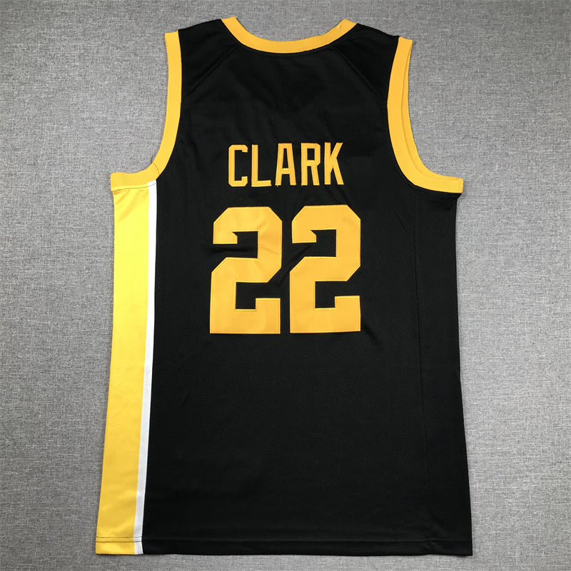 Men's Iowa Hawkeyes Caitlin Clark #22 Black Replica Player Jersey