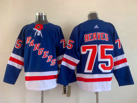 Men's New York Rangers Ryan Reaves #75 Blue Player jersey