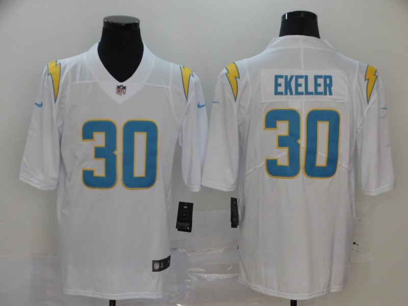 Men's Los Angeles Chargers Austin Ekeler #30 White Game jersey
