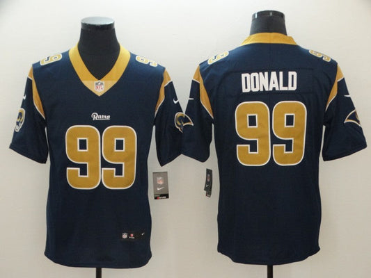 Men's Los Angeles Rams Aaron Donald #99 Navy Game jersey