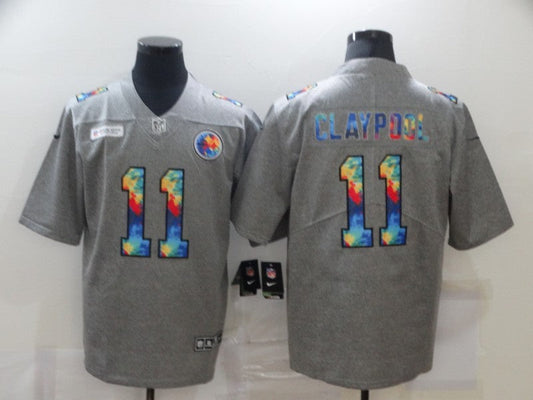 Men's Pittsburgh Steelers Chase Claypool #11 Gray Game jersey