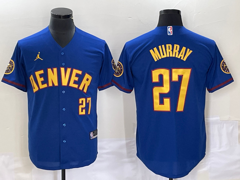 Men's Denver Nuggets Jamal Murray #27 Royal Replica Player Jersey