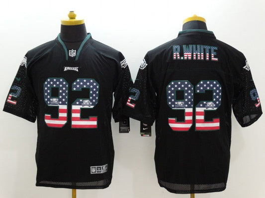 Men's Philadelphia Eagles Reggie White #92 Black Game jersey