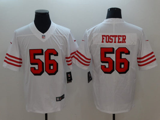 Men's San Francisco 49ers Ruben Foster #56 White Game jersey