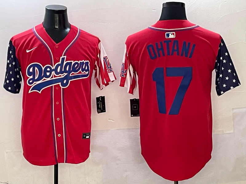 Men's Los Angeles Dodgers Shohei Ohtani #17 Red Limited Player Jersey