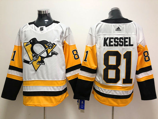 Men's Pittsburgh Penguins Phil Kessel #81 White Player Game jersey