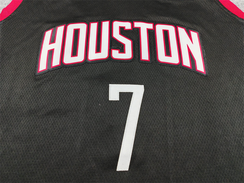 Men's Houston Rockets Kevin Durant #7 Black Swingman Player Jersey - Statement Edition
