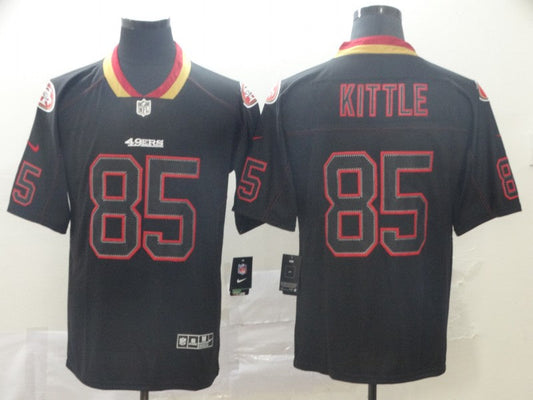 Men's San Francisco 49ers George Kittle #85 Black Player Game jersey